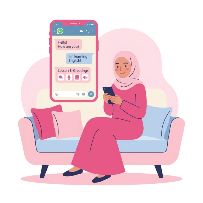تعلم الإنجليزية عبر الجوال